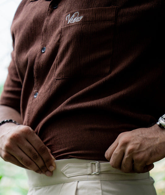Espresso Drift Cuban Shirt - Viero