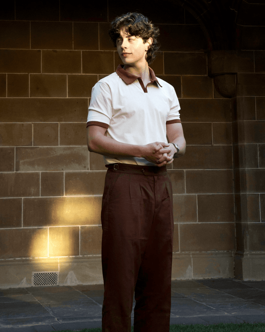 Mocha Pleated Gurkha Pants - Viero